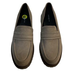 Indigo Women’s Taupe Suede Loafers